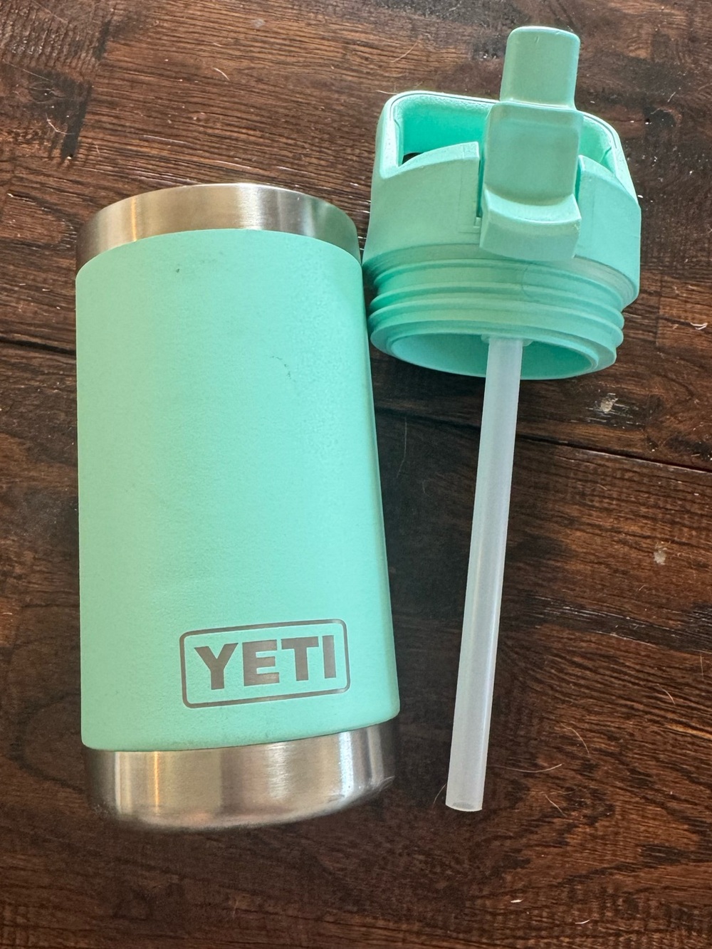 Yeti Kids Straw 12 ounce Tumbler Water Bottle - Teal Blue